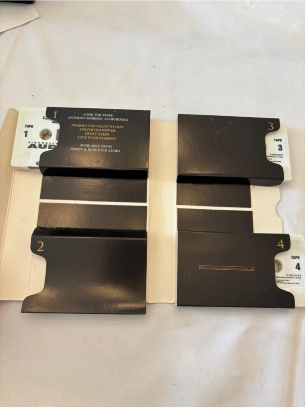 Tony Robbins Money Master The Game Book & Power Talk Audio Set Black Gold #E103